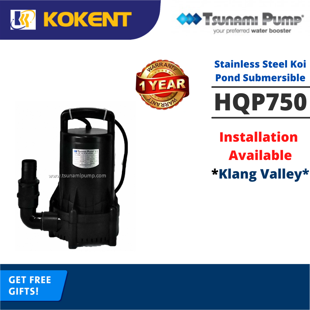 TSUNAMI HQP250 7.0m Pressure 250W 12000L/hr Output High Pressure Cleaner[JAPAN TECHNOLOGY]