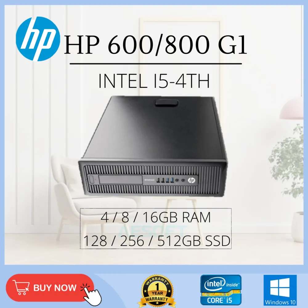 (Refurbished PC Grade AAA) HP Prodesk 600/800 G1 SFF