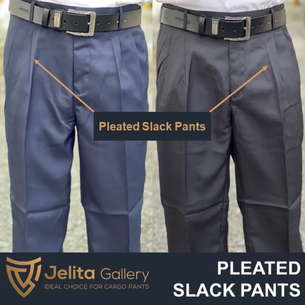 Formal Pleated Slack Pants Office Pants Kain Licin