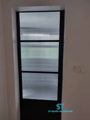 Rib Glass Hanging Sliding Door 