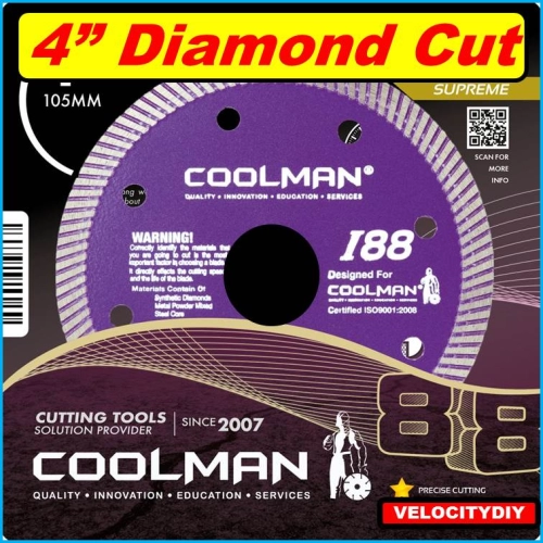 ��4�� ��ʯ��Ƭ��4" Coolman Diamond Cutting Disc Cutting Wheel - Velocitydiy Concept Store Sdn Bhd