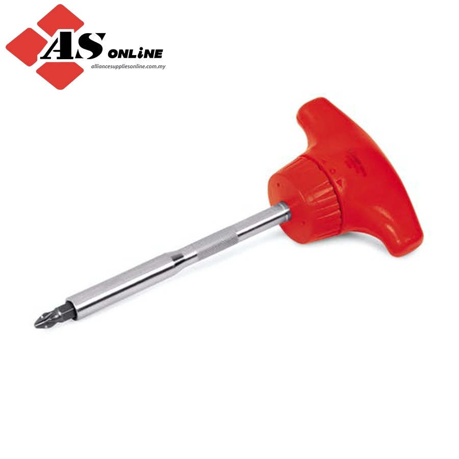 SNAP-ON T-Handle Ratcheting Magnetic Standard Screwdriver (Red) / Model: SSDMRT4R