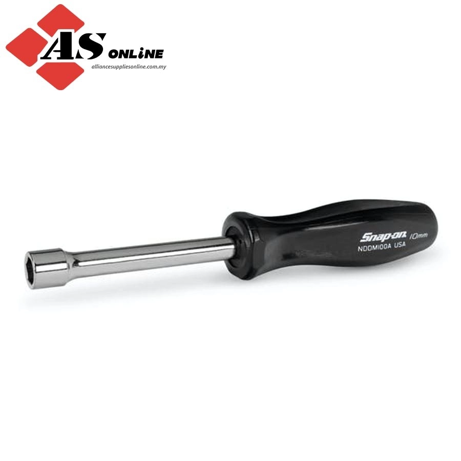 SNAP-ON 6-Point Metric 10 mm Hard Handle Nut Driver (Black) / Model: NDDM100A