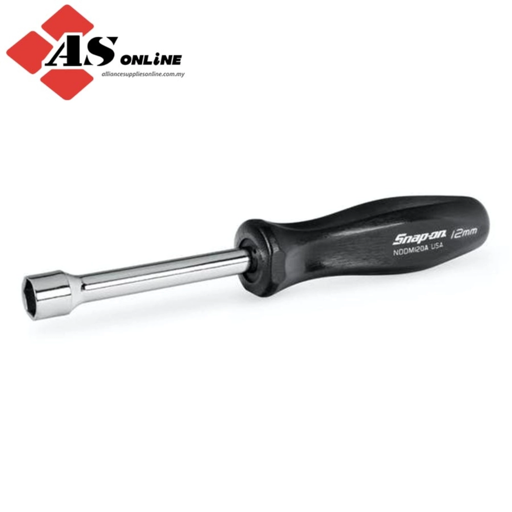 SNAP-ON 6-Point Metric 12 mm Hard Handle Nut Driver (Black) / Model: NDDM120A