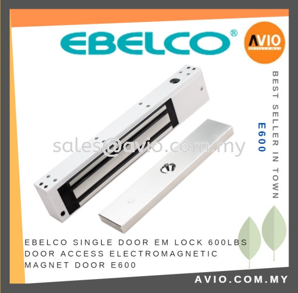 EBELCO Single Door EM Lock 600lbs 272Kg Door Access Electromagnetic Magnet Access Door E600 DOOR ACCESS AVIO Johor Bahru (JB), Kempas, Johor Jaya Supplier, Suppliers, Supply, Supplies | Avio Digital