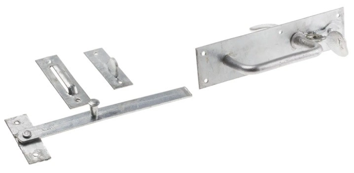 894-6783 - RS PRO Steel Suffolk Latch with Galvanised Finish