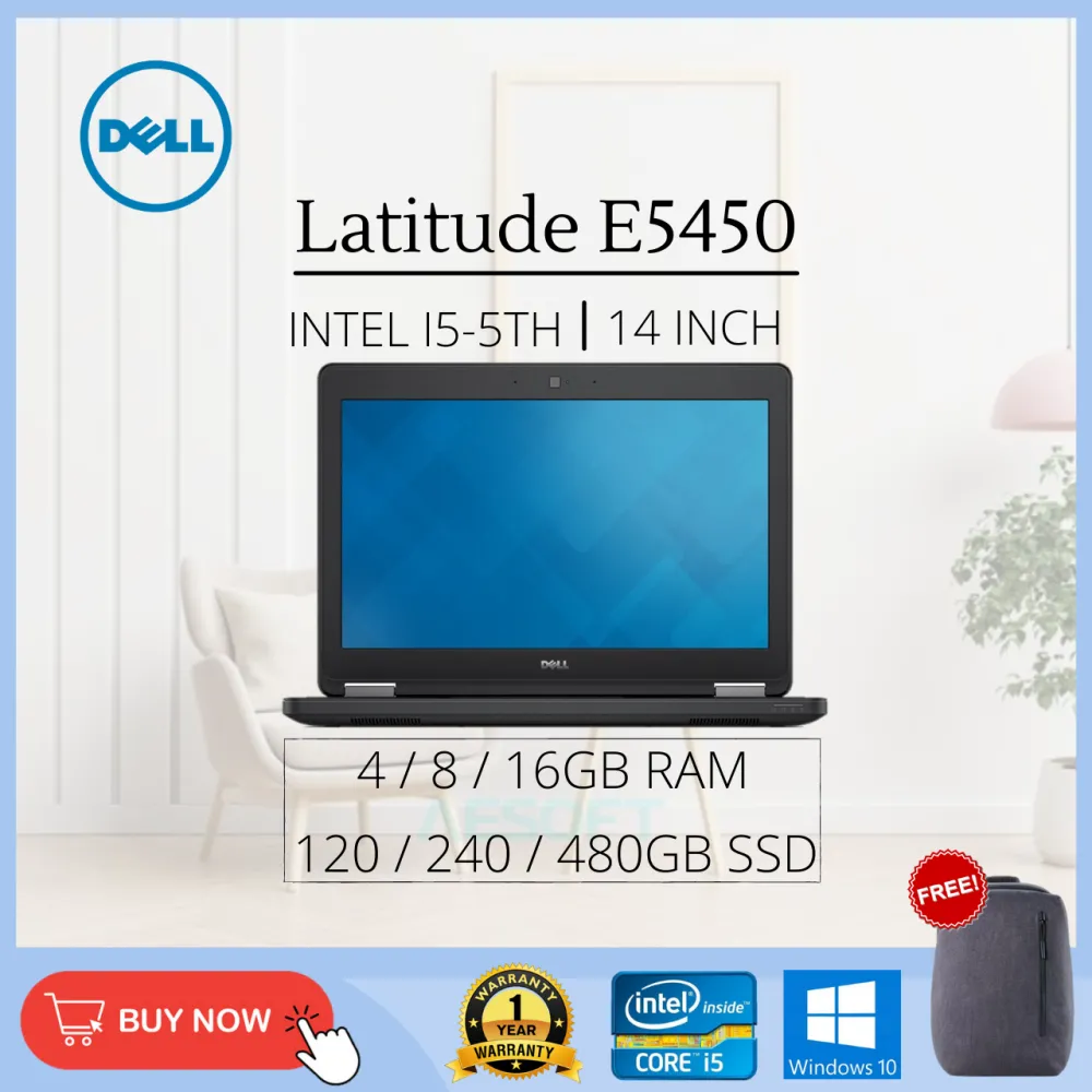 (Refurbished Laptop Grade AAA) Latitude E5450 / 14'' / i5-5th