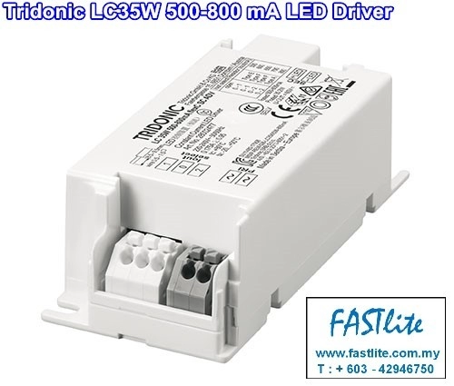Tridonic LC 35W 500-800mA SC ADV LED Driver Kuala Lumpur (KL), Malaysia, Pandan Indah Supplier, Suppliers, Supply, Supplies | Fastlite Marketing