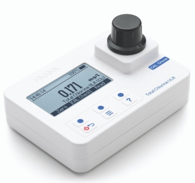 HI97761 Total Chlorine Low Range Portable Photometer: Range  0.000 to 0.500 mg/L (ppm) - meter only