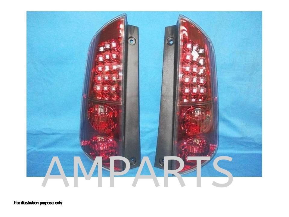 Perodua Myvi 2005 Tail Lamp Assembly Set (Red Base Smoke Lens)