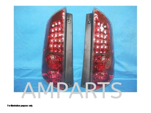 Perodua Myvi 2005 Tail Lamp Assembly Set (Red Base Smoke Lens)