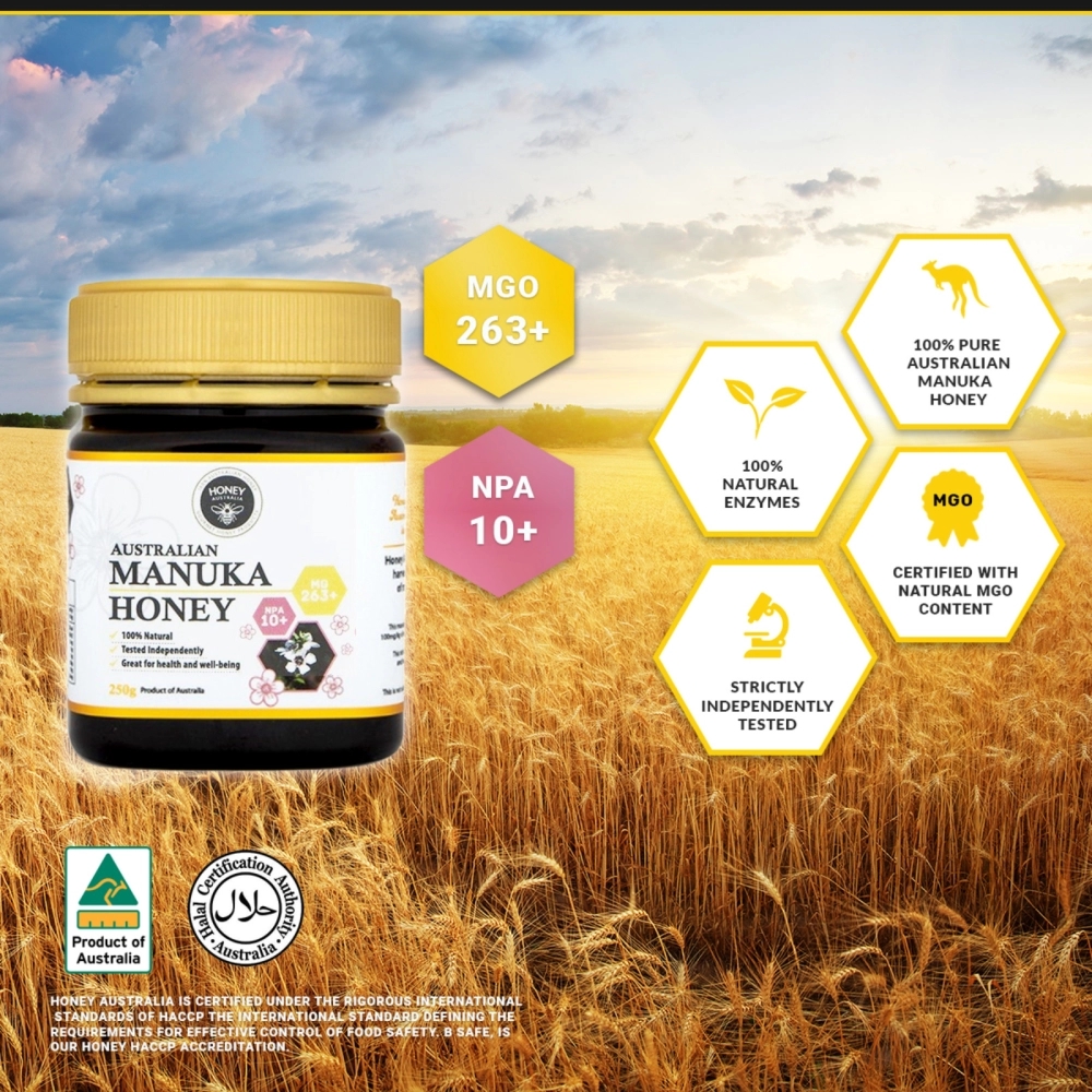 MGO 263+ Australian Manuka Honey 250g