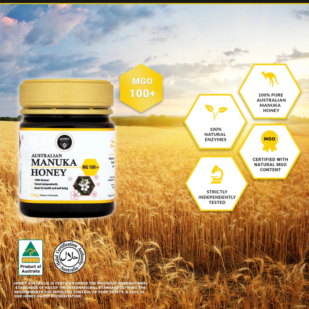 MGO 100+ Australian Manuka Honey 250g