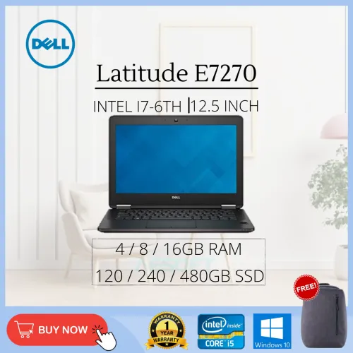 (Refurbished Laptop Grade AAA) Latitude E7270 / 12.5'' / i7-6th