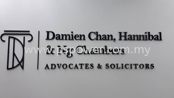 Lawyer Firm Acrylic Cut Out Lettering Signage ACRYLIC SIGNAGE ACRYLIC Selangor, Malaysia, Kuala Lumpur (KL), Puchong Manufacturer, Maker, Supplier, Supply | PS Power Signs Sdn Bhd