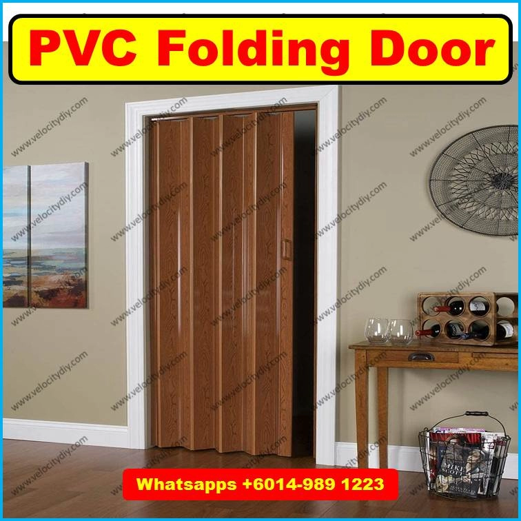 （浴室折门）PVC Folding Door Pintu Lipat 31" x 82" & 35" x 82"