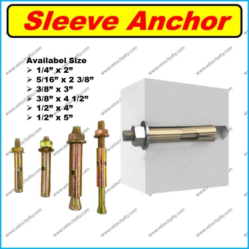 （铁墙塞）GI Sleeve Anchor Wall Plug Besi