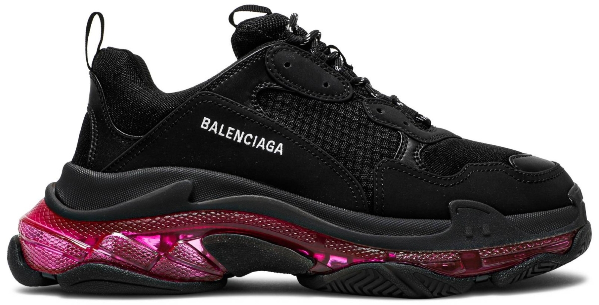 Balenciaga Triple S Sneaker 'Clear Sole - Black Pink Neon' Triple S  Balenciaga Malaysia, Kuala Lumpur (KL),