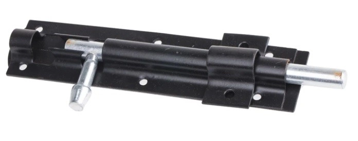 893-8590 - RS PRO Steel Epoxy Powder Coated Door Bolt, 160 x 38mm