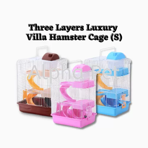 Three Layers Luxury  Villa Hamster Cage S Size (BE-S26)