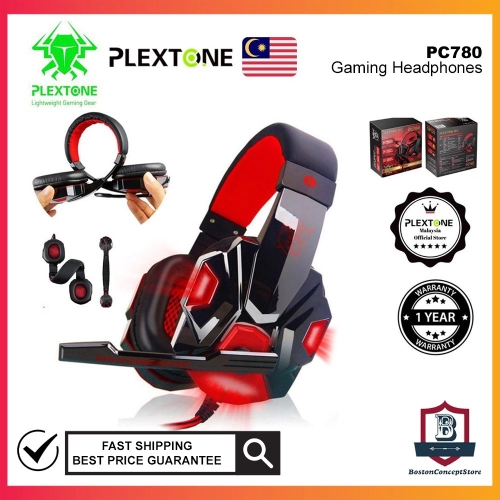 BOSTON PLEXTONE PC780 G800 Double Bass Gaming Headphones Headsets With HD Mic Noise Cancelling Headphone For PC