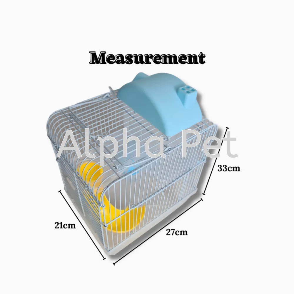 Double Layers  Transparent Hamster Cage M (BE-S31-1)