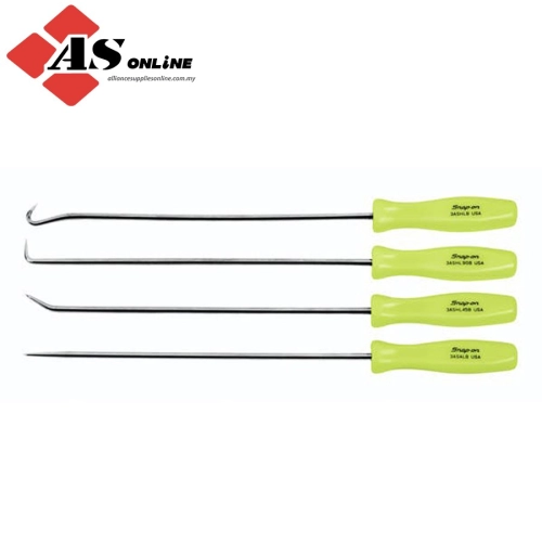 SNAP-ON 4 pc Acetate Handle Long Pick Set / Model: ASAL204BHV