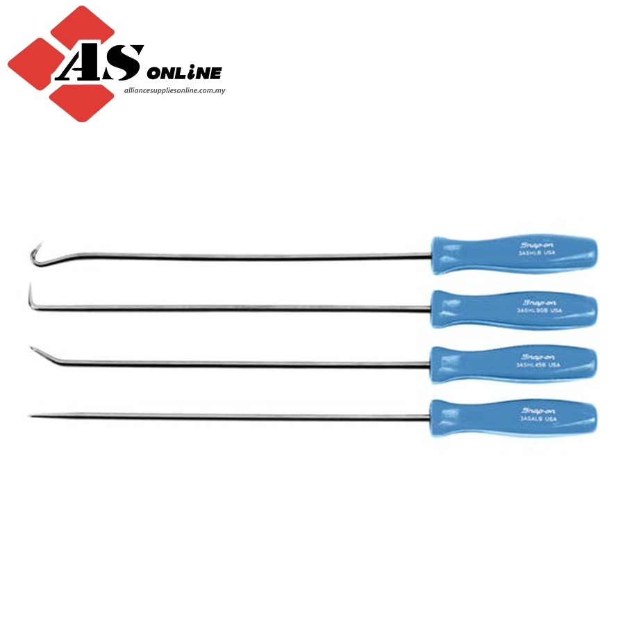 SNAP-ON 4 pc Acetate Handle Long Pick Set / Model: ASAL204BPB