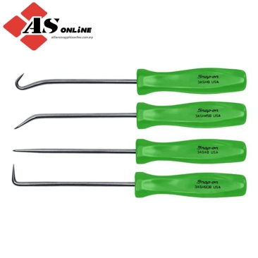 SNAP-ON 4 pc Mini Acetate Handle Pick Set (Green) / Model: ASA204BG