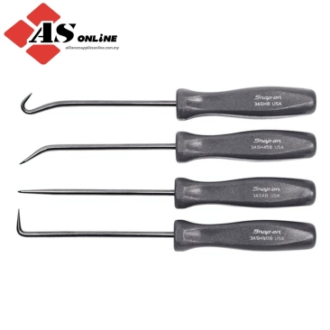 SNAP-ON 4 pc Mini Acetate Handle Pick Set (Dark Titanium) / Model: ASA204BDT