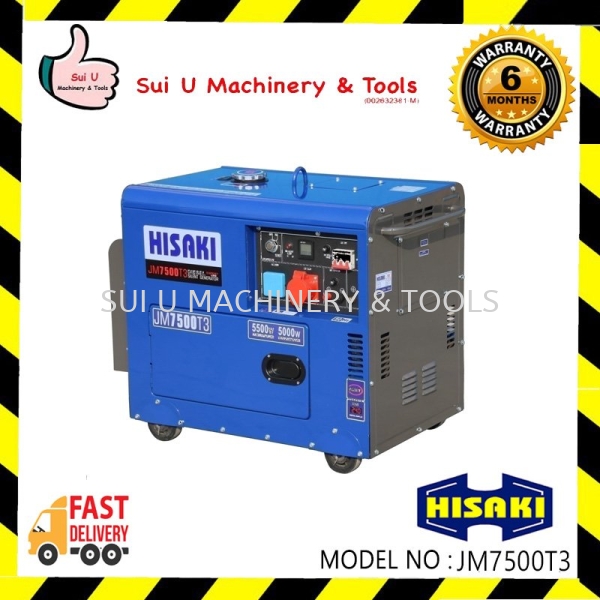 HISAKI JM7500T3 Diesel Generator 5.5KW 5500W Generator Kuala Lumpur (KL), Malaysia, Selangor, Setapak Supplier, Suppliers, Supply, Supplies | Sui U Machinery & Tools (M) Sdn Bhd