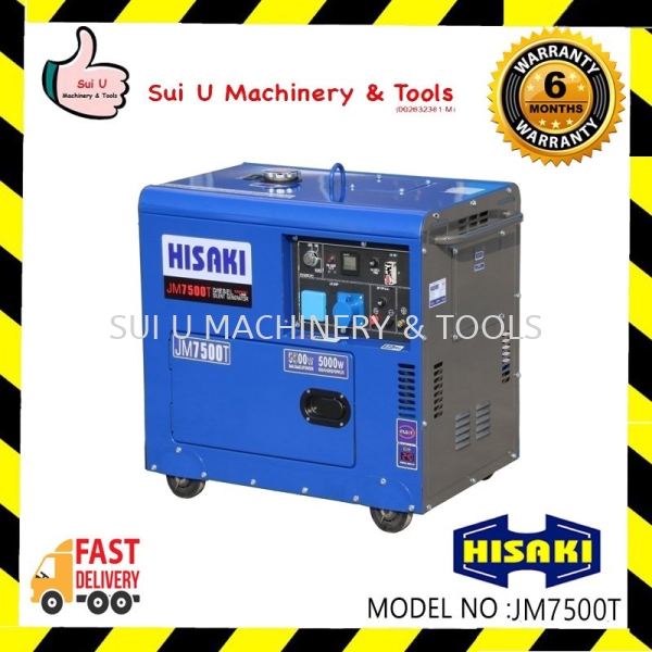 HISAKI JM7500T Diesel Generator 5.5KW 5500W Generator Kuala Lumpur (KL), Malaysia, Selangor, Setapak Supplier, Suppliers, Supply, Supplies | Sui U Machinery & Tools (M) Sdn Bhd