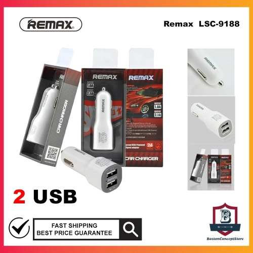 Remax LSC9188 Dual USB Car Charger USB Powered Intelligent Adapter