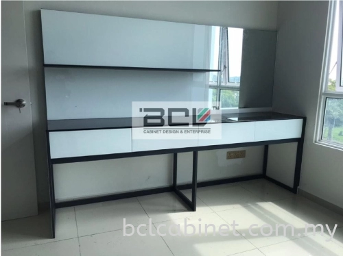 Aluminium Office Cabinet, Study Table & Book Shelf