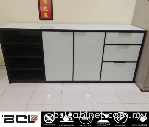 Aluminium Office Cabinet, Study Table & Book Shelf