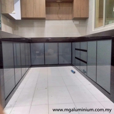 Aluminium Kitchen Cabinet Sample Skudai