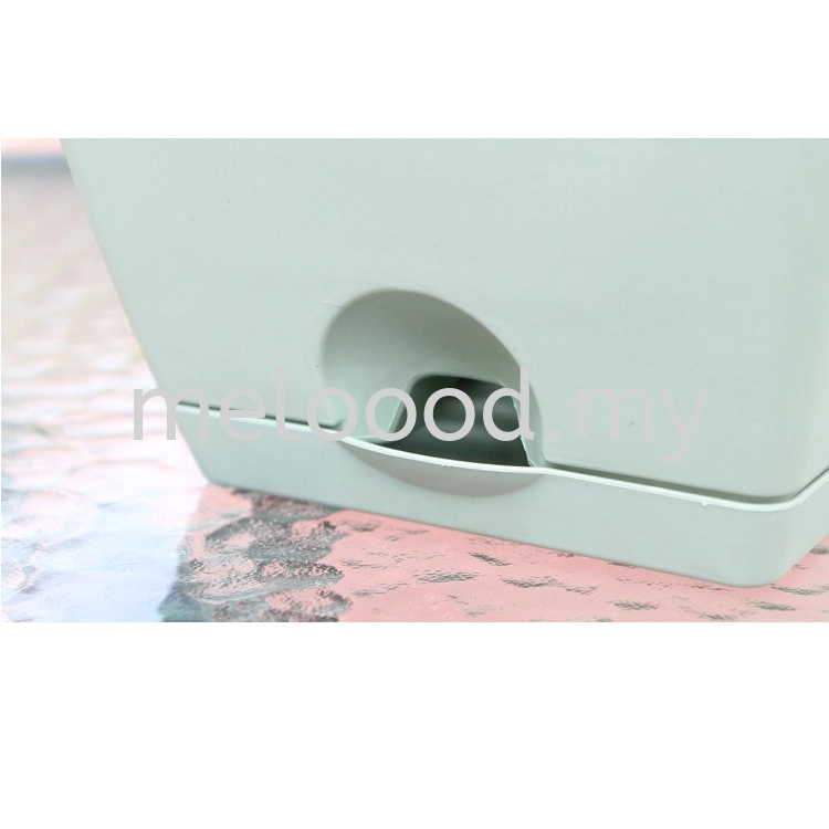 Plastic Planter Box with Saucer Plastic Rectangular Flower Pot 塑料花盆 长方形塑料花盆 Pasu Bunga Plastik