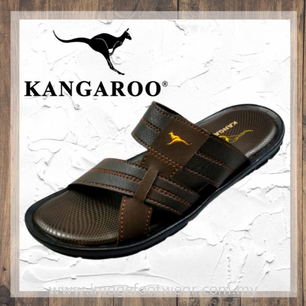 KANGAROO Men Slipper -KM-3747- BROWN Colour Men Sandals & Slippers Malaysia, Selangor, Kuala Lumpur (KL) Retailer | IMAGE FOOTWEAR COLLECTION SDN BHD