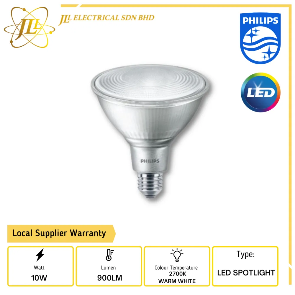 PHILIPS ESSENTIAL LED 10-80W PAR38 25D 2700K WARM WHITE (OUTDOOR)