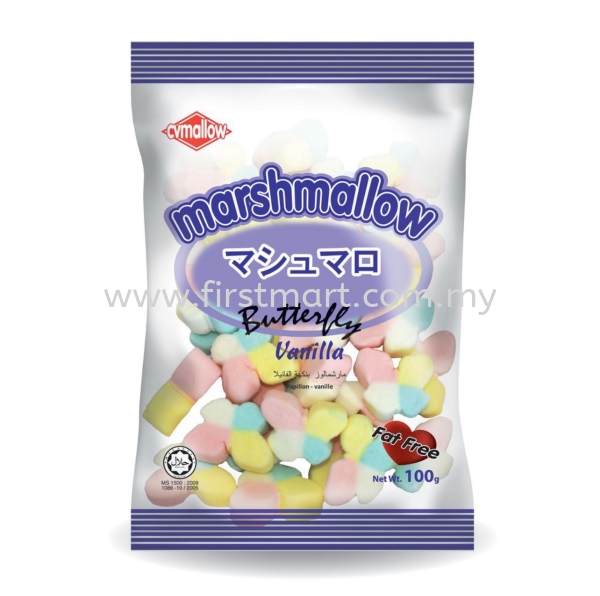 Mashmallow Butterfly (100g) Mashmallow Bakery Ingredients & Acessories Malaysia, Selangor, Kuala Lumpur (KL), Sungai Besar, Kuala Selangor, Sekinchan Wholesaler, Supplier, Supply, Supplies | First Mart Vital Sdn Bhd