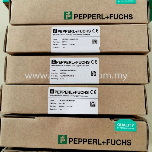 Pepperl Fuchs Diffuse Mode Sensor, Model: OBT500