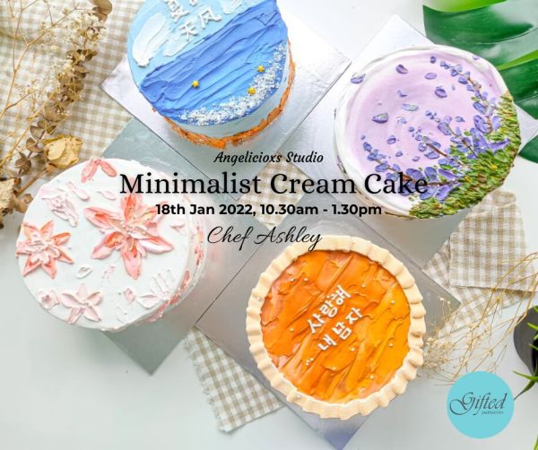 Minimalist Cream Cake Workshop Baking Workshop Baking & Culinary Kuala Lumpur (KL), Malaysia, Selangor, Danau Desa Class, Lesson, Workshop | Angelicioxs Studio