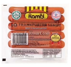 Ramly Frankurter Lembu (340g) Ramly Frozen Food Frozen Food Malaysia, Selangor, Kuala Lumpur (KL), Sungai Besar, Kuala Selangor, Sekinchan Wholesaler, Supplier, Supply, Supplies | First Mart Vital Sdn Bhd