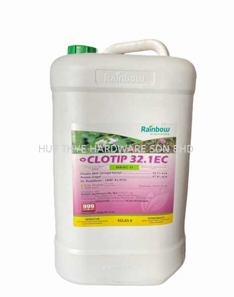 CLOTIP 32.1 EC HERBICIDES AGROCHEMICALS Melaka, Malaysia, Batu Berendam, Krubong, Peringgit Supplier, Wholesaler, Supply, Supplies | HUP THYE HARDWARE SDN BHD