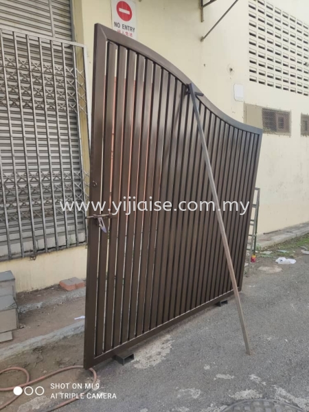 Installation Completed Open Gate Main Gate Metal Works (Grill) Johor Bahru (JB), Gelang Patah, Malaysia, Taman Pelangi Service, Contractor | Yijia Iron Steel Engineering Sdn Bhd