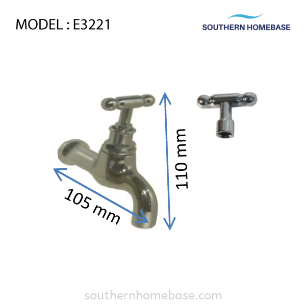 BATHROOM BIB TAP WALL ELITE E3221 Tap Bathroom Johor Bahru (JB) Supplier, Supply | Southern Homebase Sdn Bhd