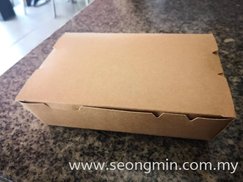 Paper Lunch Box L Size (180mm x 120mm x 46mm)