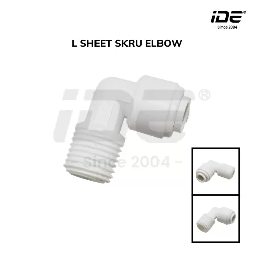 Connector L Sheet Skru Elbow