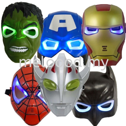 Superhero Mask carton Mask with Led Light