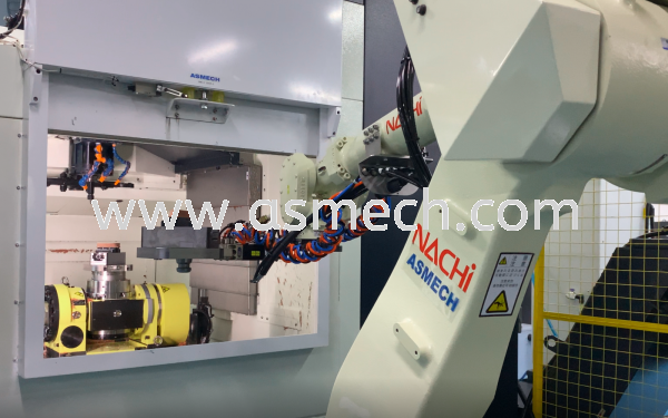 MCR - CNC Robot System CNC Milling Robot Loading Precision engineering Industries Served Singapore, Malaysia, China, Thailand, Johor Bahru (JB), Kuala Lumpur (KL) Solutions | ASMECH TECHNOLOGY PTE LTD